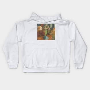 The Millinery Shop by Edgar Degas Kids Hoodie